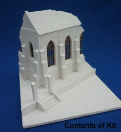 RT35201 1:35 RT-Diorama Diorama-Base: Destroyed Church 32 cm x 33 cm