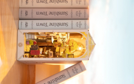 TGB02 Sunshine Town DIY Book Nook Shelf Insert