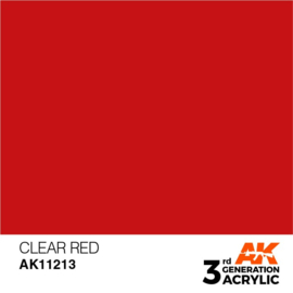 AK11213 Clear Red STANDARD