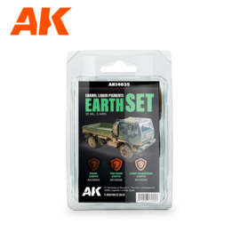 AK14035 EARTH SET – ENAMEL LIQUID PIGMENT