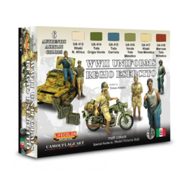 CS14 Lifecolor Italian WWII Italian uniforms colours (This set contains 6 acrylic colors)