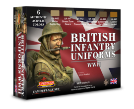 CS41 LifeColor British Uniforms WWII set  (6x 22ml Acrylfarben)
