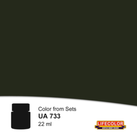 UA733  LifeColor Tyre Black (22ml) FS36076