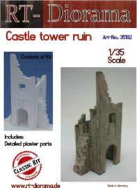 RT35182 1:35 RT-Diorama Burg-Turm Ruine