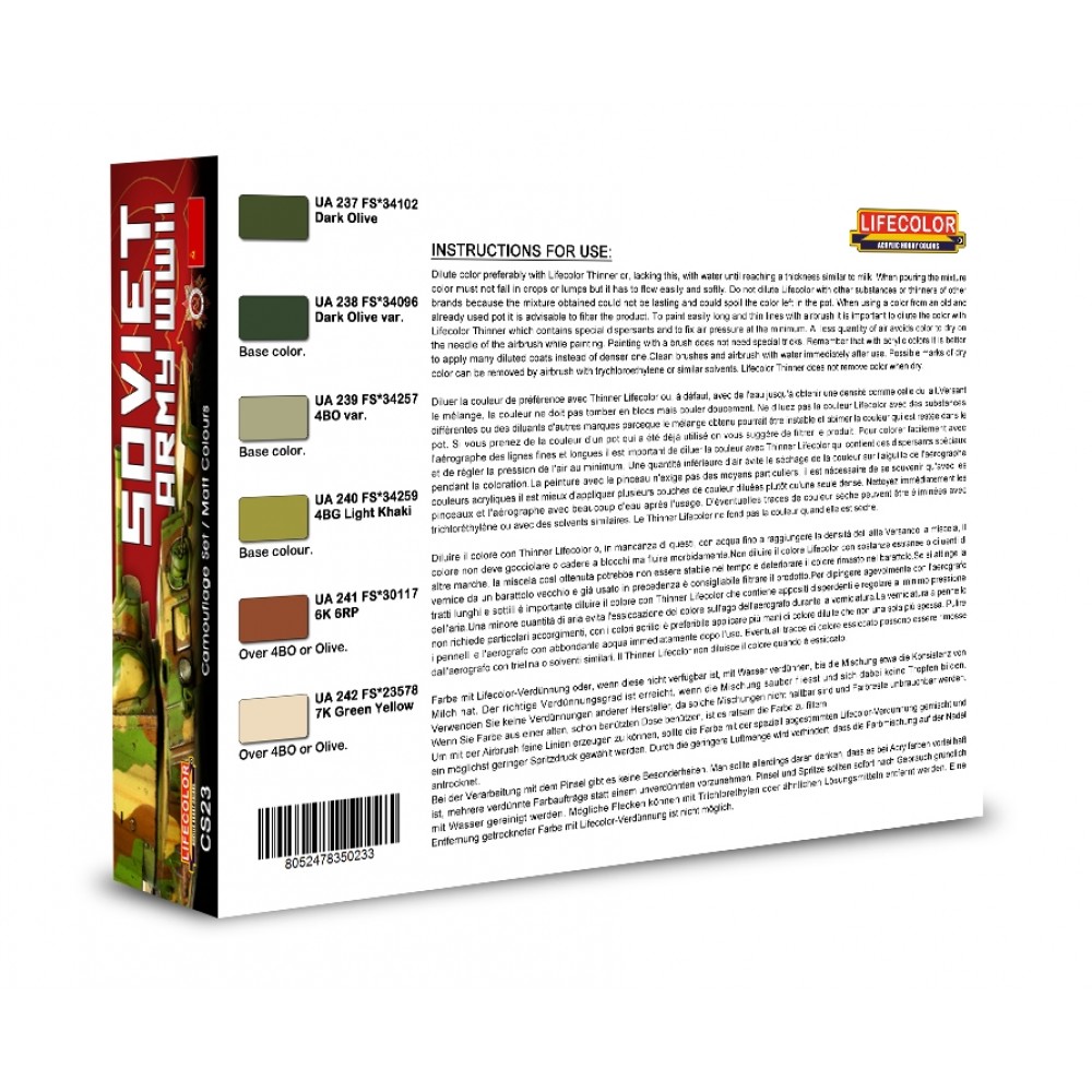 CS23 Lifecolor Soviet Armour WWII