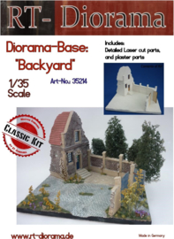 RT35214 1:35 RT-Diorama Diorama-Base:"Backyard" 33cm x 29cm