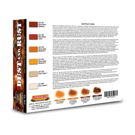 CS10 Lifecolor Dust and Rust  (This set contains 6 acrylic colors)