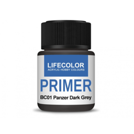 BC01 Lifecolor Primer Panzer Dark Grey 22ml New Formula