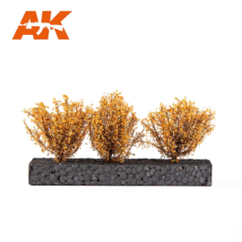 AK8217 DARK YELLOW BUSHES 4-5CM 1:35 / 75MM / 90MM