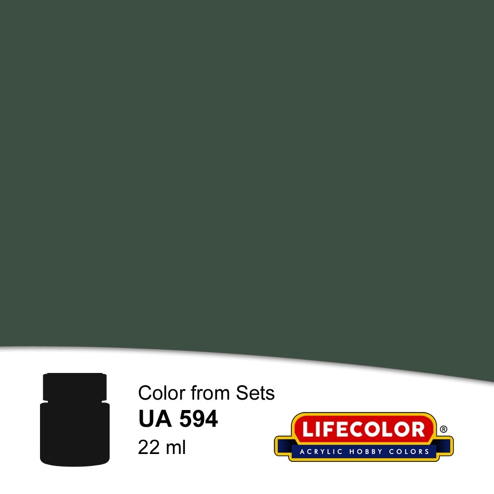 UA594 Lifecolor Dull Dark Green FS 34092
