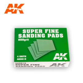 AK9019 SUPER FINE SANDING PADS 800 GRIT. 4 UNITS.