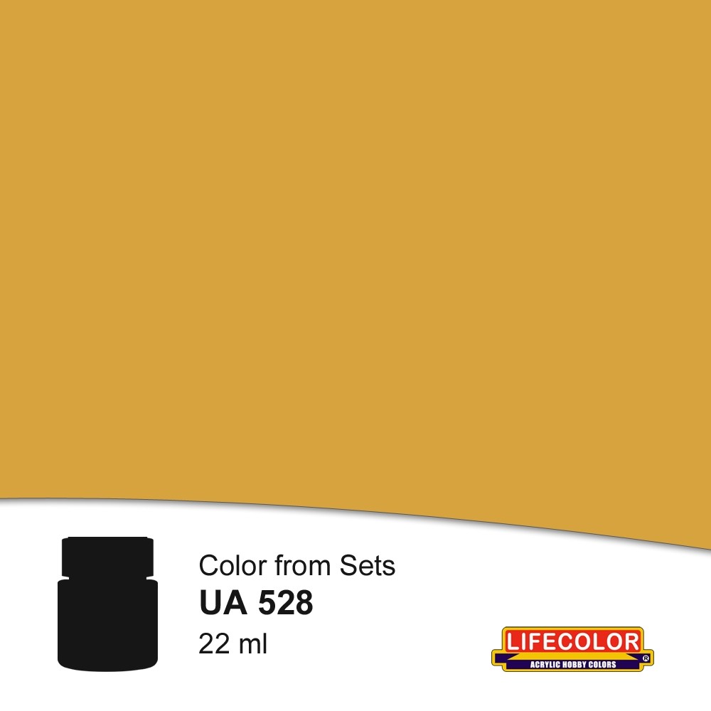 UA528 Lifecolor Regia Aeronautica Giallo Mimetico 16 (Italian Air Force WWII Yellow Camouflage 16)