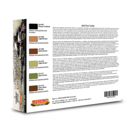 CS05 Lifecolor German WWII military uniforms colours set2  (This set contains 6 acrylic colors)