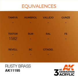 AK11195 RUSTY BRASS – METALLIC