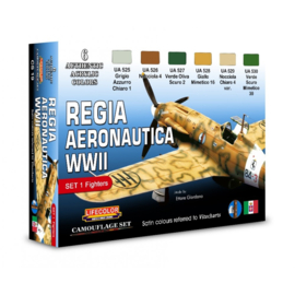 CS19 Lifecolor Italian Aircraft WWII Set 1 (6x 22ml)