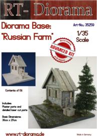 RT35259 1:35 RT-Diorama Diorama-Base: Russian Farm 30cm x 27cm