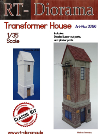 RT35196 1:35 RT-Diorama Transformer House Incl. lasered windows and doors!