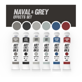 AKABT306 Abteilung 502 Naval and Greys effects set (6 Oil Colors)