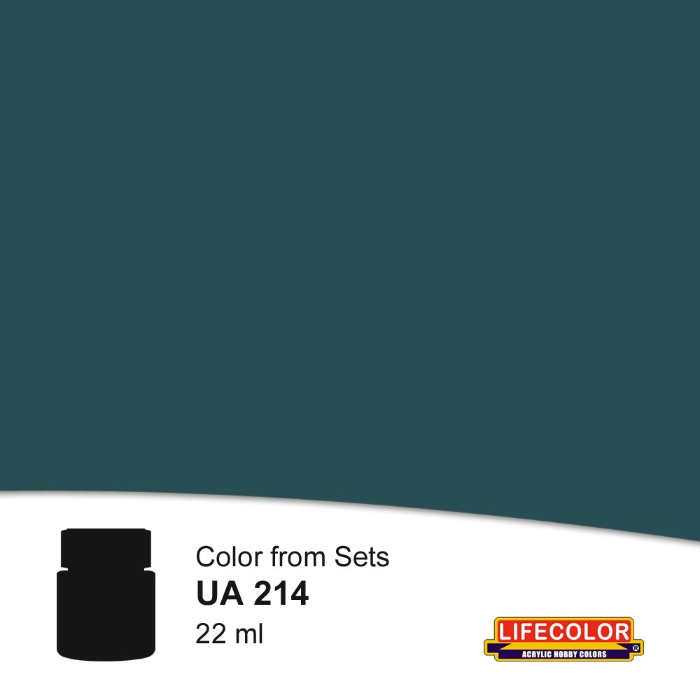 UA214 Lifecolor Italian Amry WWII Grigio Verde Scuro Dark Green Gray