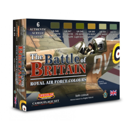 CS35 Lifecolor The Battle of Britain Royal Air Force Colors (This set contains 6 acrylic colors)