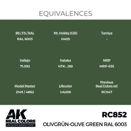 RC852 Olivgrün-Olive Green RAL 6003