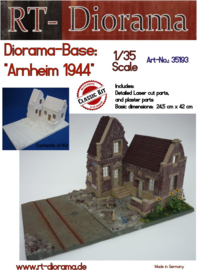RT35193  1:35 RT-Diorama Diorama-Base: "Arnheim 1944" New Version 24,5 cm x 42 cm