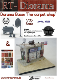 RT35268 1:35 RT-Diorama Diorama-Base: "The carpet shop" 21cm x 14,7cm