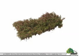 HB5019 Blooming Violet shrubbery (7cm long 3-4cm high)