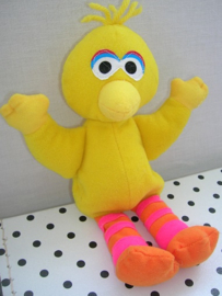 Sesamstraat Pino vogel knuffel geel | Tyco
