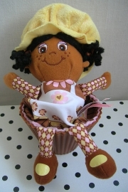 Little Miss Muffin knuffel popje bruin