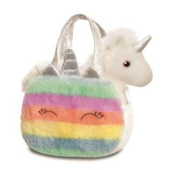 Eenhoorn unicorn knuffel in tasje | Fancy Pals Aurora