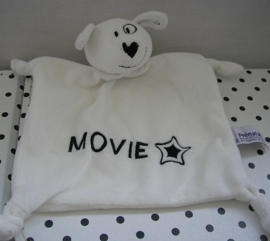 Hond knuffeldoek Movie wit/zwart | Prenatal