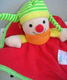 Clown knuffeldoekje rood/geel | Simba Baby