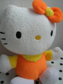 Hello Kitty knuffel oranje/geel | Sanrio