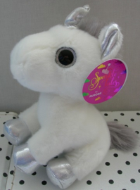 Eenhoorn unicorn knuffel zilver | Sparkle Tales Aurora