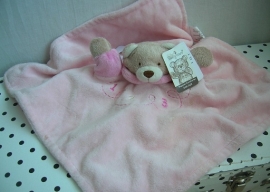 Knuffeldoekje comforter beer roze | BabyTown