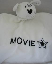 Hond knuffeldoek Movie wit/zwart | Prenatal