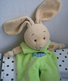 Konijn Lapin knuffeldoekje groen | Anna Club Plush