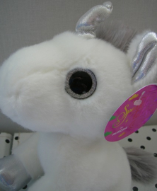 Eenhoorn unicorn knuffel zilver | Sparkle Tales Aurora