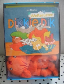 Dikkie Dik hardcover boekje Welterusten + knuffeldoekje | Jet Boeke