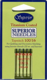 Superior naaimachinenaalden Topstitch 100/16