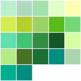 Color samples green