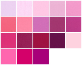 Color samples fuchsia