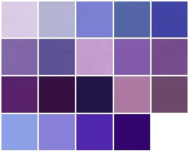 Color samples purple