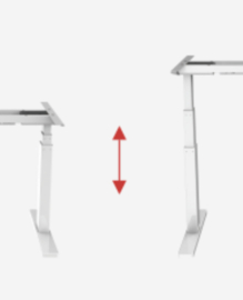 Thuiswerk onderstel tafel 1-motorig