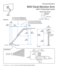 Ergotron MXV Bureau Monitor Arm