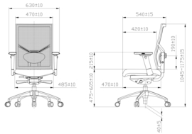 Motion 8700 Edition bureaustoel, rug in mesh zwart