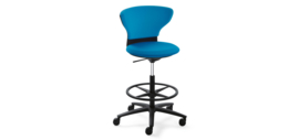 Sedus Turn around high desk chair, zwart