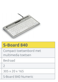 Pakket: toetsenbord 840 + Grip muis + laptopverhoger 330