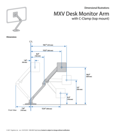 Ergotron MXV Bureau Monitor Arm